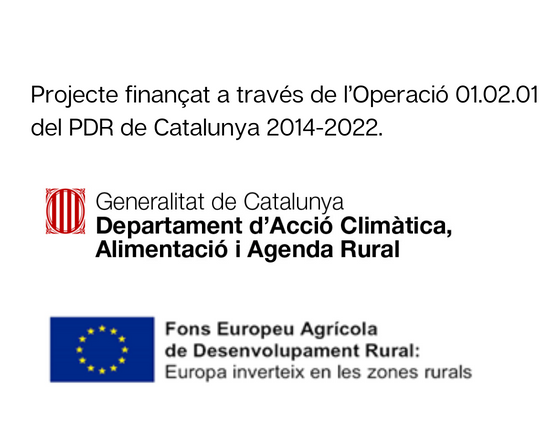 Projecte finançat a través de l'Operació 01.02.01 del PDR de Catalunya 2014-2022